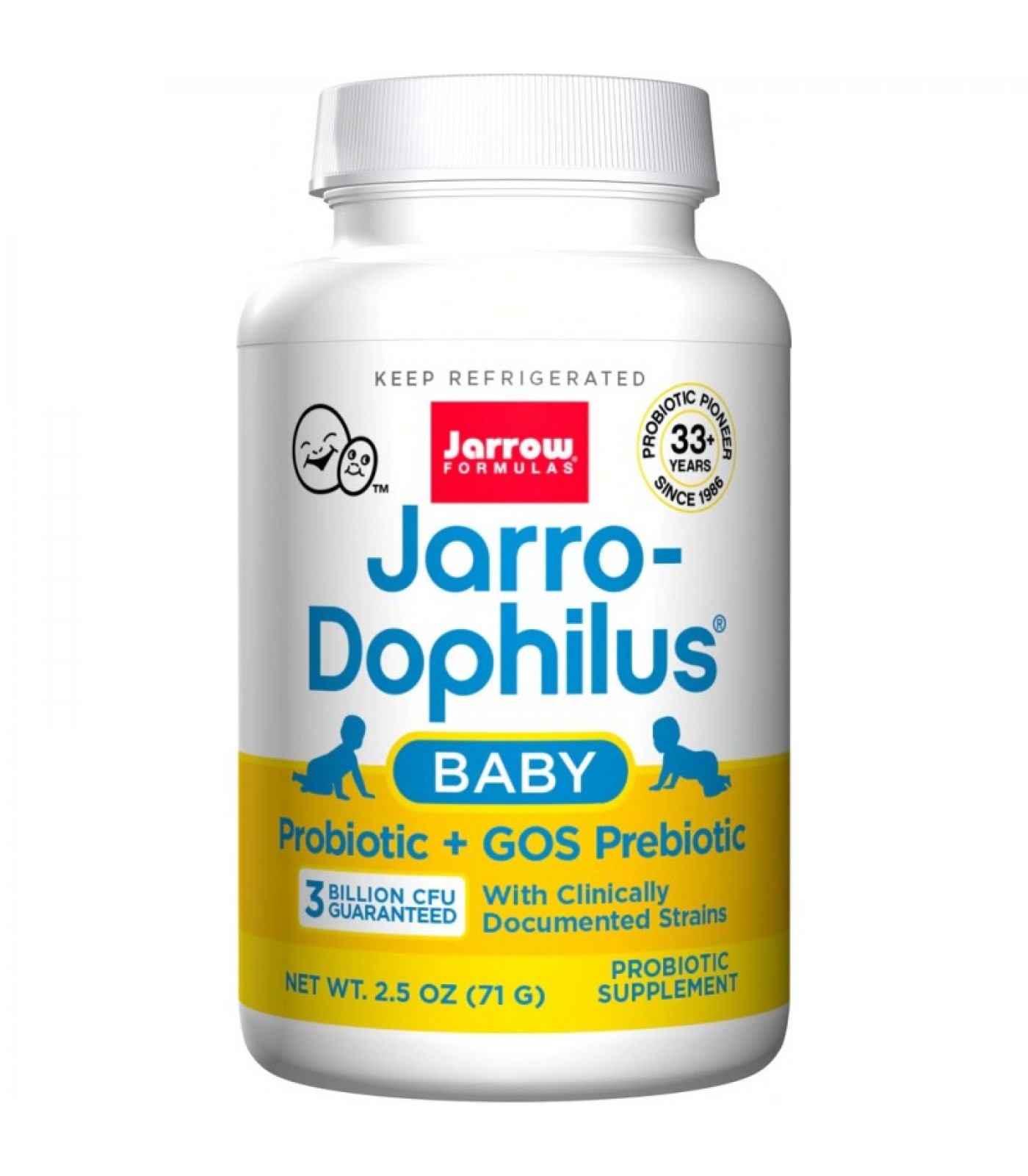 Jarrow Formulas Jarro-Dophilus Baby Probiotic + GOS Prebiotic - Пробиотик за Деца